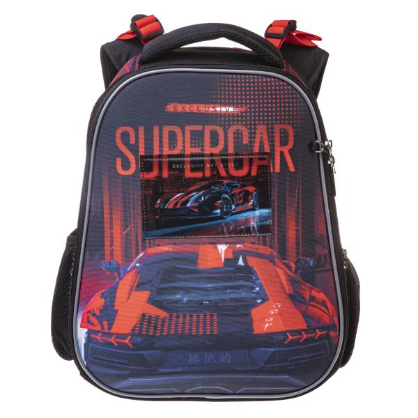 Рюкзак Hatber ERGONOMIC Classic -Supercar- 37Х29Х17 см EVA материал светоотраж. 2 отделения 2 карман