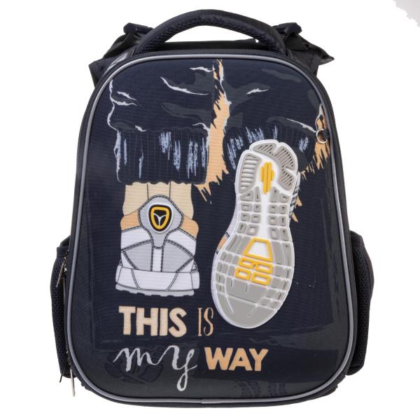 Рюкзак Hatber ERGONOMIC Classic-My way- 37Х29Х17 см EVA материал светоотраж. 2 отделения 2 кармана