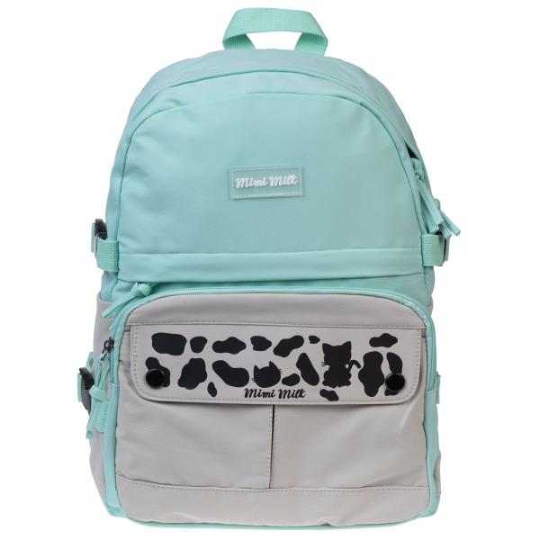 Рюкзак Hatber -Mimimilk Cat (мятный)- 41,5х30х17,5см полиэстер 1 отд. 5 карманов и 1 потайной на спи