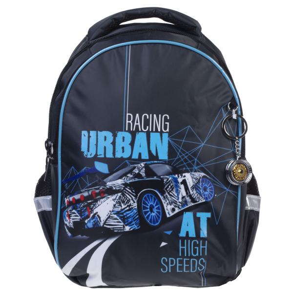 Рюкзак Hatber PRIMARY SCHOOL -Скорость и мощь- 38,5Х26Х17СМ полиэстер нагрудная стяжка светоотраж. 2