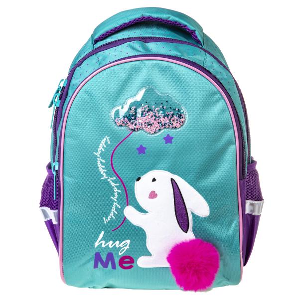 Рюкзак Hatber PRIMARY SCHOOL-Обними меня!- 38,5Х26Х17СМ полиэстер светоотраж. 2 отделения 2 кармана 