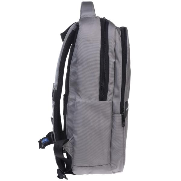 Рюкзак Hatber PRO -Stone Grey- 43х31,5х14,5см полиэстер нагружная стяжка 2 отд. 4 кармана, с USB-вых