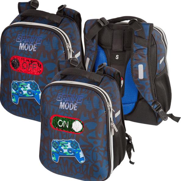 Рюкзак школьный "deVENTE. Choice. Game Mode" жесткий 38x28x16 см, вес 900 г, 1 отделение на молнии с
