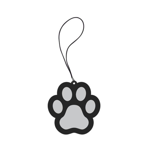 Световозвращающий подвес виниловый "deVENTE. Paw" 50x60 мм, белый, в пластиковом пакете с подвесом