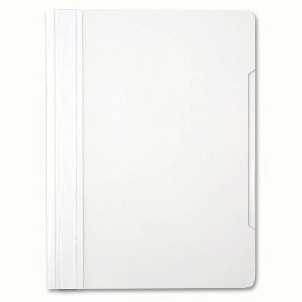 Скоросшиватель А4 с верх. прозр. листом, белый