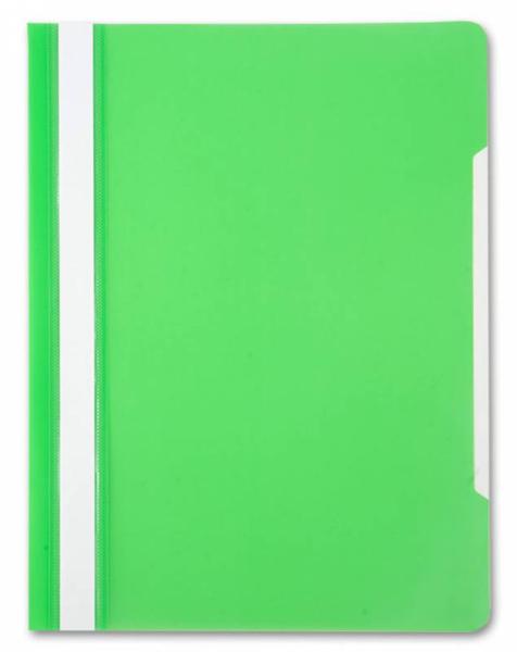 Скоросшиватель А4 с верх. прозр. листом, салатовый