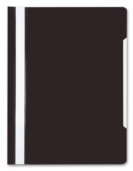 Скоросшиватель А4 с верх. прозр. листом, черная