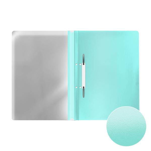 Скоросшиватель А4 с перфорацией ErichKrause® Fizzy Pastel Mint, пластиковая (в пакете по 20 шт.)