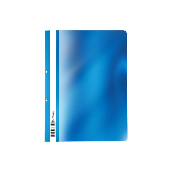 Скоросшиватель А4 с перфорацией ErichKrause® Glossy Ice Metallic, ассорти пластиковая (в паке