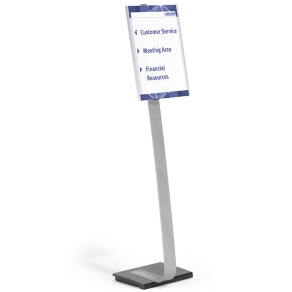 Стенд А3 INFO SIGN напольный информационный, серебристый 