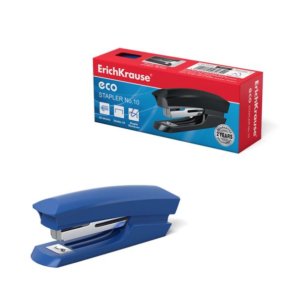 Степлер на 20 л. №10 ErichKrause® Eco ассорти