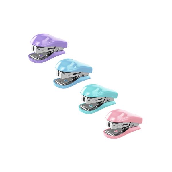 Степлер МИНИ на 15 л. №10 ErichKrause Compact Pastel , Ассорти (в коробке по 1 шт.)