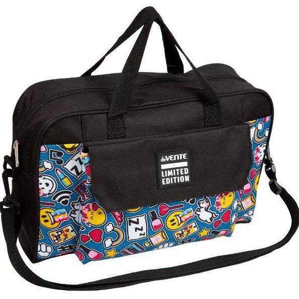 Сумка для дополнительных занятий "deVENTE. Ergo. Denim Patches" A4+ (35x28x10 см) 300 г, текстильная