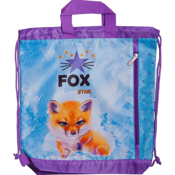 Сумка для сменной обуви и спортивных секций "deVENTE. Cute Fox" 38x43x9 см, водоотталкивающая ткань,