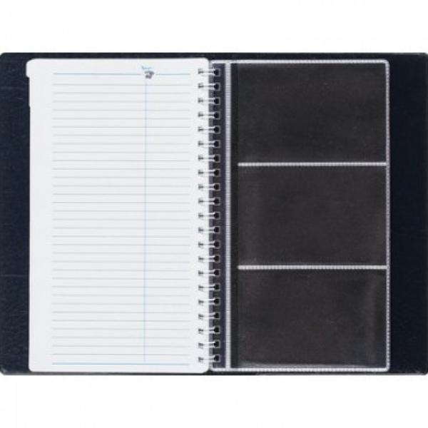 Телефонная книга на гребне с файлами для визиток(черный)