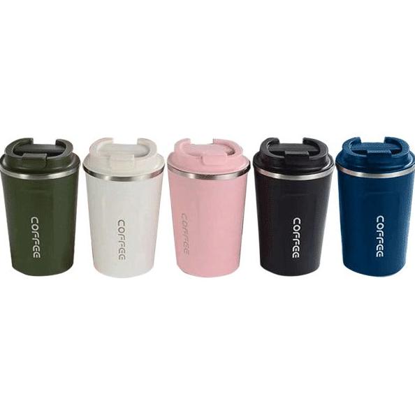 Термокружка "deVENTE. Coffee Mug" 380 мл, 14x7 см, 8-12 часов, нержавеющая сталь, ассорти 4 цвета