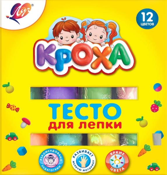 Тесто для лепки 12 цветов Луч