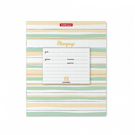 Тетрадь 18 л. лин. ErichKrause® Optima Lines ассорти,