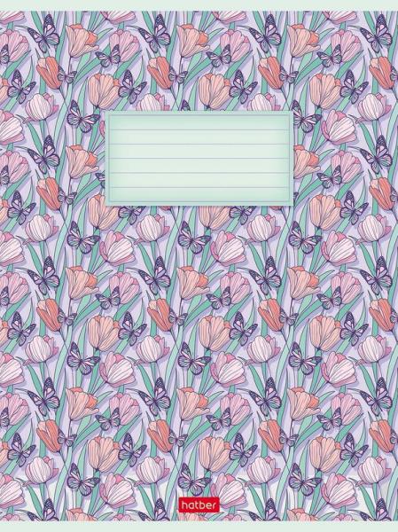 Тетрадь 24 л. кл. "Приключения маленького облачка" 65г/кв.м на скобе  мат ламин,тиснение