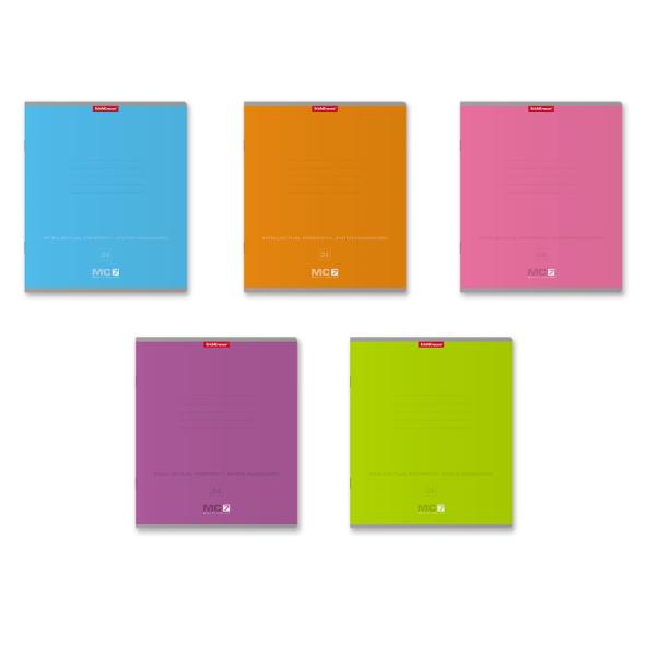 Тетрадь 24 л. кл. ErichKrause® MC-7 ассорти, _MIX-PACK