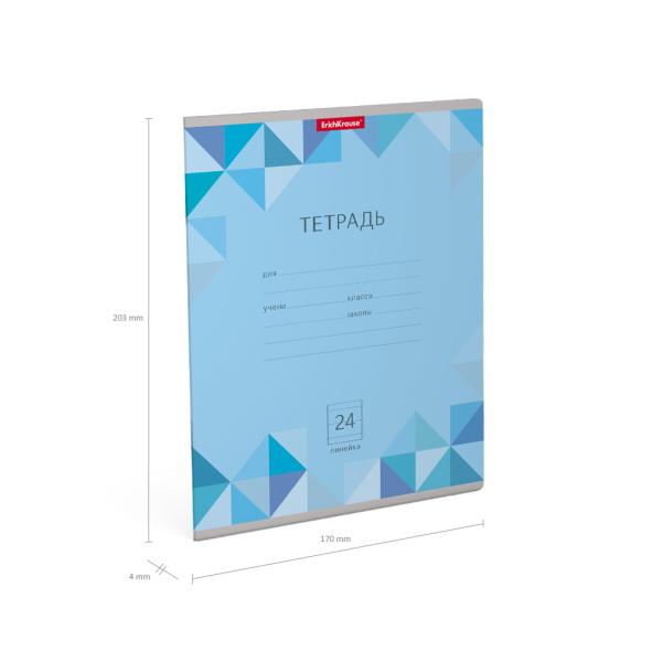 Тетрадь 24 л. лин. EK Типографика Буквы