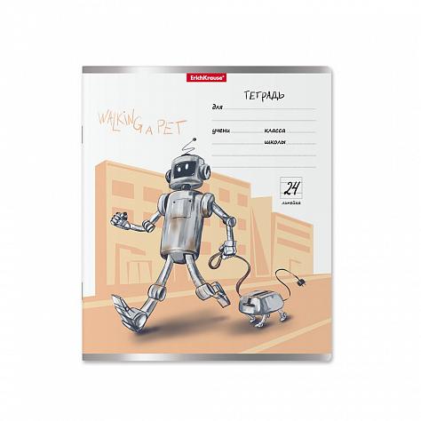 Тетрадь 24 л. лин. ErichKrause® Robolife,
