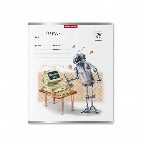 Тетрадь 24 л. лин. ErichKrause® Robolife,