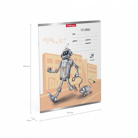 Тетрадь 24 л. лин. ErichKrause® Robolife,