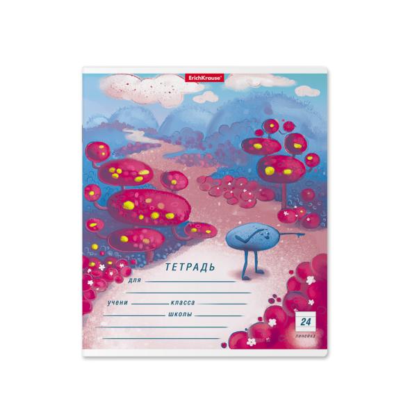 Тетрадь 24 л. лин. ErichKrause® Далекая планета, (в плёнке по 10 шт.)