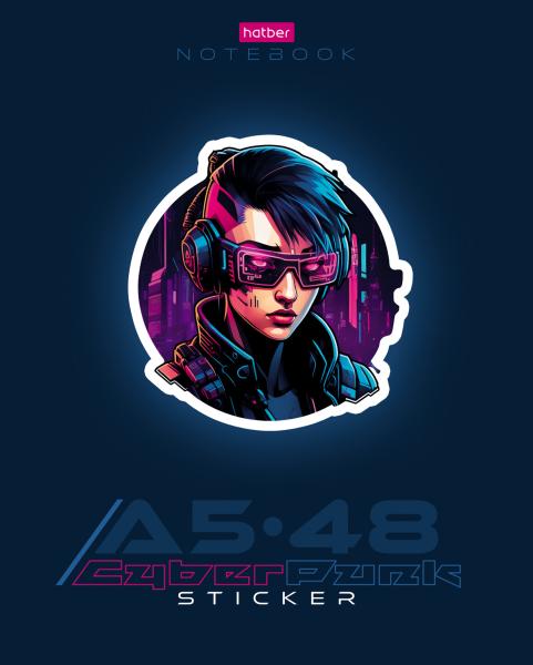 Тетрадь 48 л. кл. "ColorSpace"  выб лак 5 диз.в блоке скругл.углы