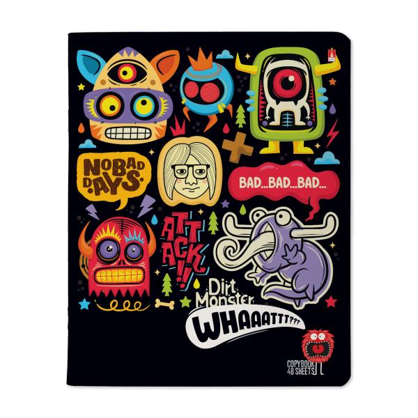 Тетрадь 48 л. кл. "CRAZY MONSTERS"