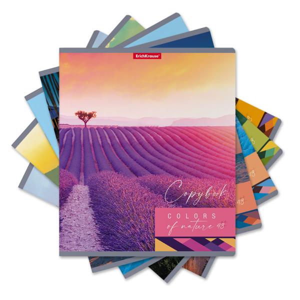 Тетрадь 48 л. кл. ErichKrause® Colors of Nature, глянцевая ламинация_MIX-PACK