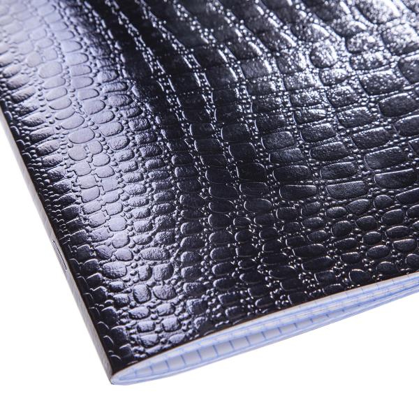 Тетрадь 48 л. кл. Бумвинил METALLIC тиснение CROCO Синий