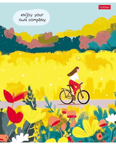 Тетрадь 48 л. кл. Пластиковая обложка с печатью тиснение  "MIX- 10 дизайнов в коробе 65г/кв.м