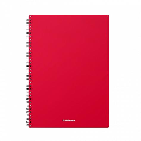 Тетрадь А4 60 л. кл. пластиковая обложка, гребень, EK Classic ассорти