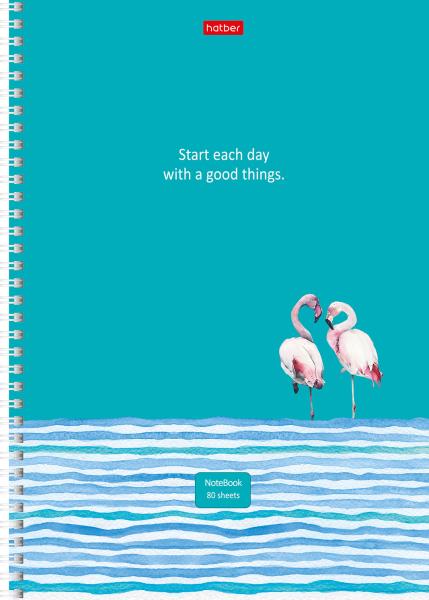 Тетрадь А4 80 л. лин. на гребне "Ритм ночного города" 4 диз.в блоке