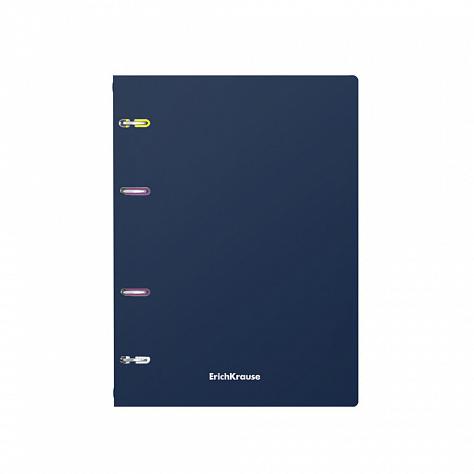 Тетрадь А5 80 л. кл. пластиковая обложка на кольцах ErichKrause® Classic, ассорти