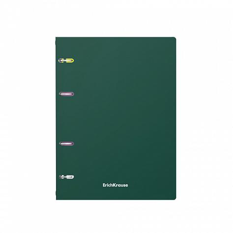 Тетрадь А5 80 л. кл. пластиковая обложка на кольцах ErichKrause® Classic, ассорти