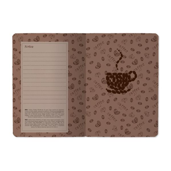 Тетрадь А6 32 л. кл. Bruno Visconti  "COFFEE AS HOT AS LOVE"