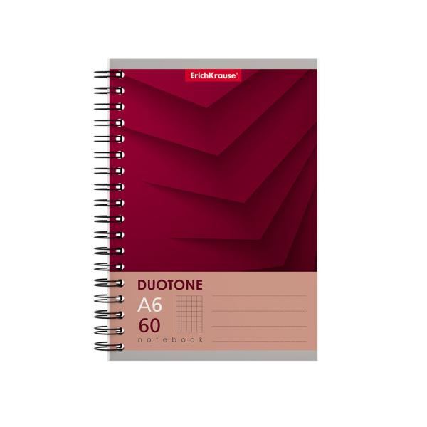 Тетрадь А6 60 л. кл. на спирали ErichKrause® Duotone Next, MIX-PACK