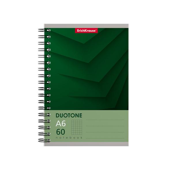 Тетрадь А6 60 л. кл. на спирали ErichKrause® Duotone Next, MIX-PACK