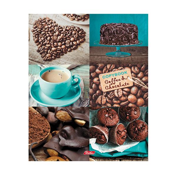 Тетрадь на кольцах 120 л. А5 "Кофе и Шоколад" в индив.упак.