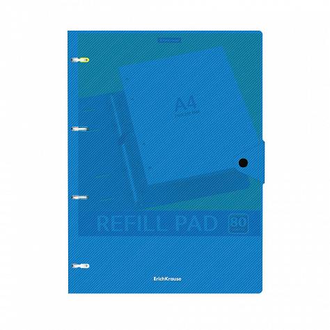 Тетрадь на кольцах с пластиковой обложкой ErichKrause® Glance Vivid, А4, 80 листов, клетка, на кнопк