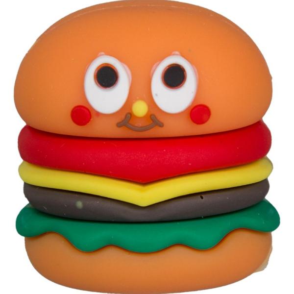 Точилка 1 отв. "deVENTE. Hamburger" 31x31x34 мм, пластиковая с покрытием Soft Touch, каждая в индиви