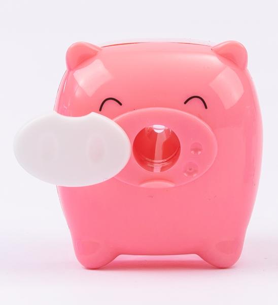 Точилка 1 отв. Deli Piggy пластик ассорти