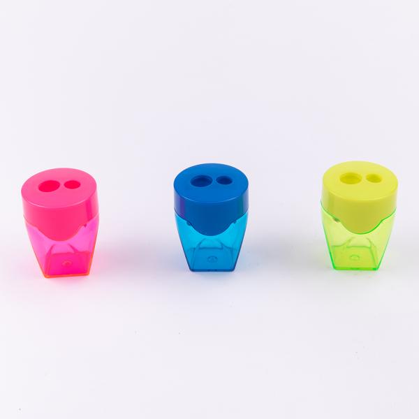 Точилка 2 отверстия DELI Cubic