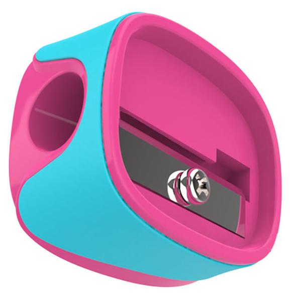 Точилка для карандашей ручная Deli U-touch 1 отв. пластик/резина ассорти туба