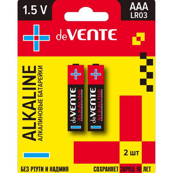 Э/п LR03 "deVENTE. Alkaline" ААА 2 шт в блистере