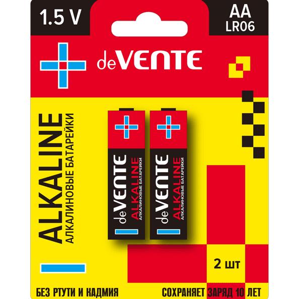 Э/п LR06 "deVENTE. Alkaline" АА 2 шт в блистере