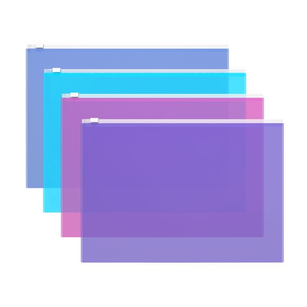 Папка на молнии А4 ZIP-пакет ErichKrause® Fizzy Vivid ассорти